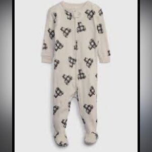 Baby GAP Organic Cotton Infant Toddler Brannan Bear Full Zip Footie Pajamas PJ’s